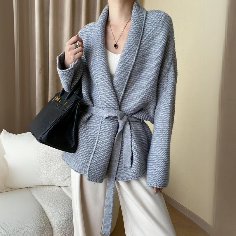 Rosalie wollen gebreid vest