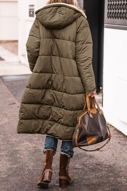 Johna – Luxe sherpa omkeerbare mantel