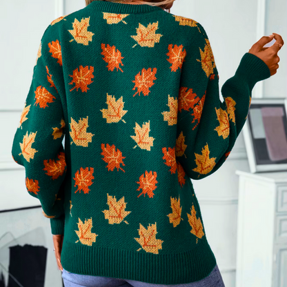 Autumn-Leaf-Strickpullover