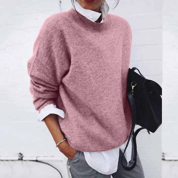 Amanda | Damen Pullover mit Rundhalsausschnitt