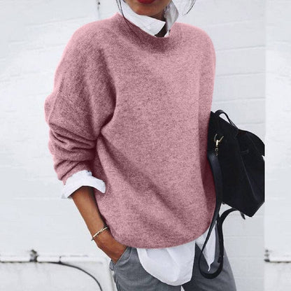 Amanda | Damen Pullover mit Rundhalsausschnitt