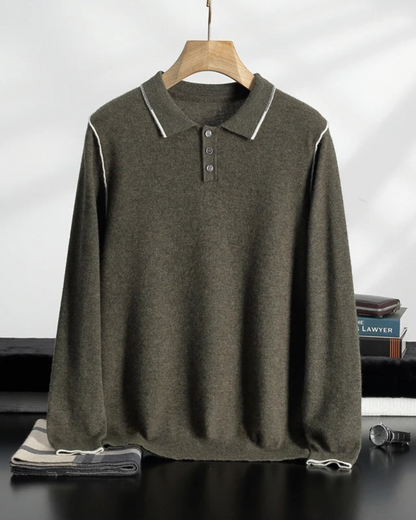 Saint-Tropez Kaschmir-Polopullover