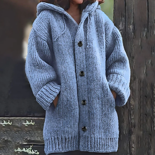 Eden – Gestrickter Cardigan-Mantel