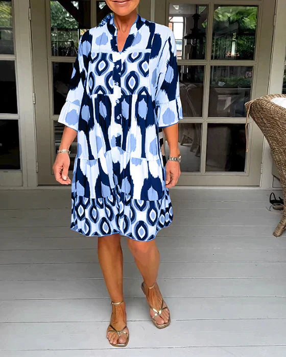 CAROLINE I LÄSSIGES PLISSEEKLEID