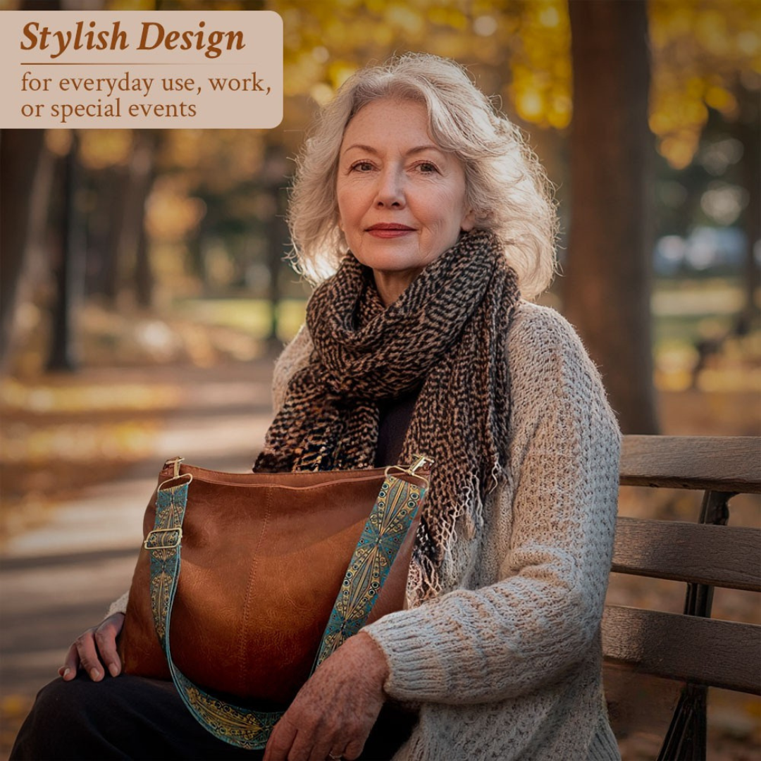 Chelseys Vintage Charme | Leder Schultertasche