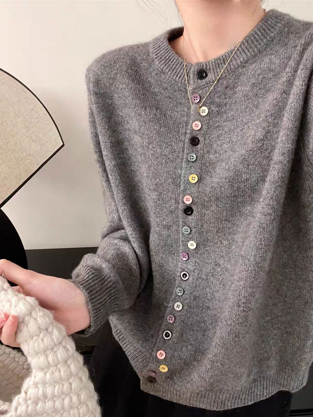 AALIYAH™ | Elegante gebreide cardigan met knoopsluiting