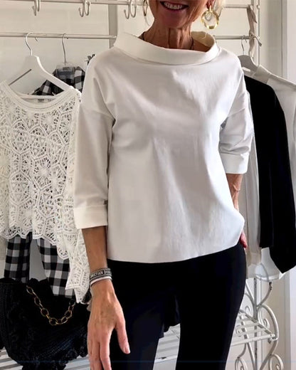 WIEBKE I COMFORTABELE 3/4-MOUWENBLOUSE