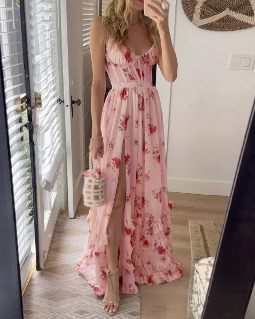 Sonja | Midikleid mit Blumenmuster
