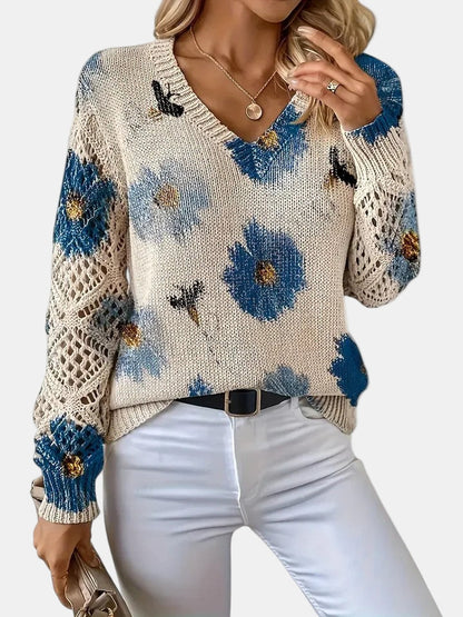 Elara™ | Cardigan mit floraler Eleganz