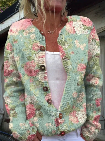 LINDA lange gebreide cardigan