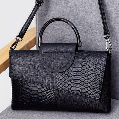 Cassandra | Handtas met extravagant krokodillenpatroon