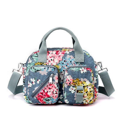 Sac à bandoulière pour femmes à poches multiples imprimé floral - Elora