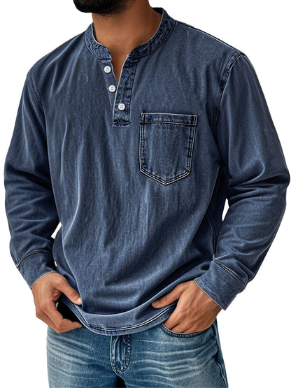 Levi™ I Lässiges Herren-Henley-Shirt mit Brusttasche