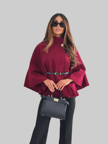IVANA | SCHICKE JACKE MIT SCHMETTERLINGSÄRMELN UND GÜRTEL