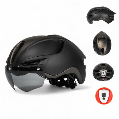 EASTINEAR Fietshelm met LED & Vizier | Aerodynamisch, CE-gecertificeerd