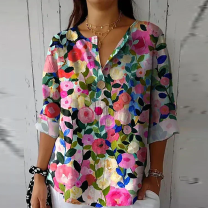 Arlene™ | Chique bloes met bloemenprint