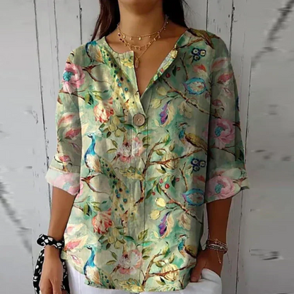 Arlene™ | Chique bloes met bloemenprint