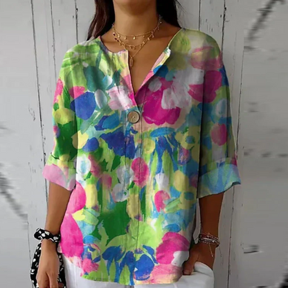 Arlene™ | Chique bloes met bloemenprint