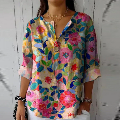 Arlene™ | Chique bloes met bloemenprint
