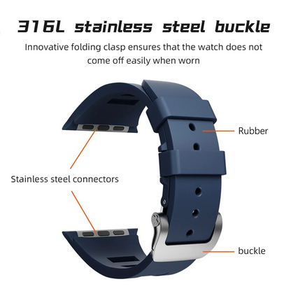 Vloeibaar silicone Apple Watch Bandje