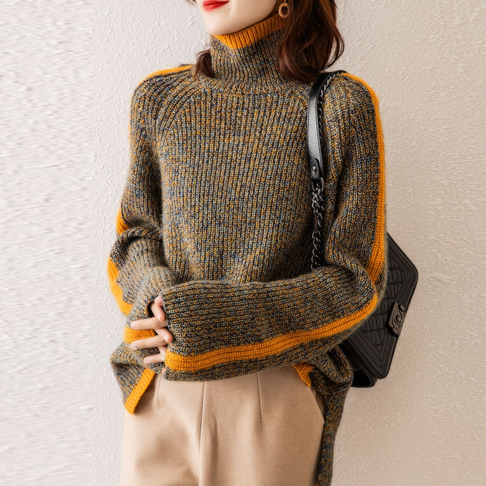 Wind loose fit knitted jumper