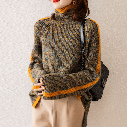 Wind loose fit knitted jumper