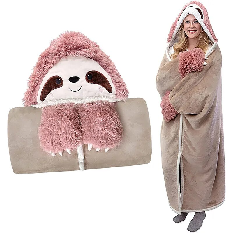 SnuggleBuddy Sherpa Hoodiedeken