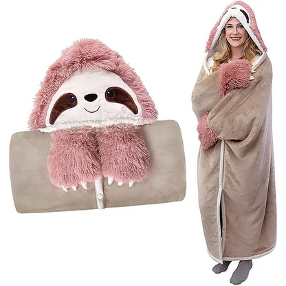 SnuggleBuddy Sherpa Hoodiedeken