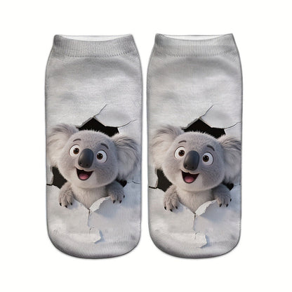 Casual Sokken Met Dierenprint