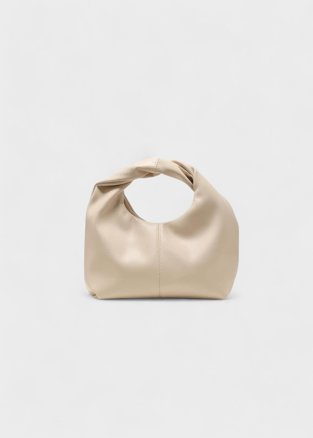Dames hobo tas met rond handvat van synthetisch leer, modern design - Lila