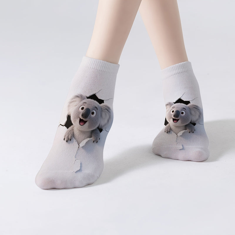 Casual Sokken Met Dierenprint