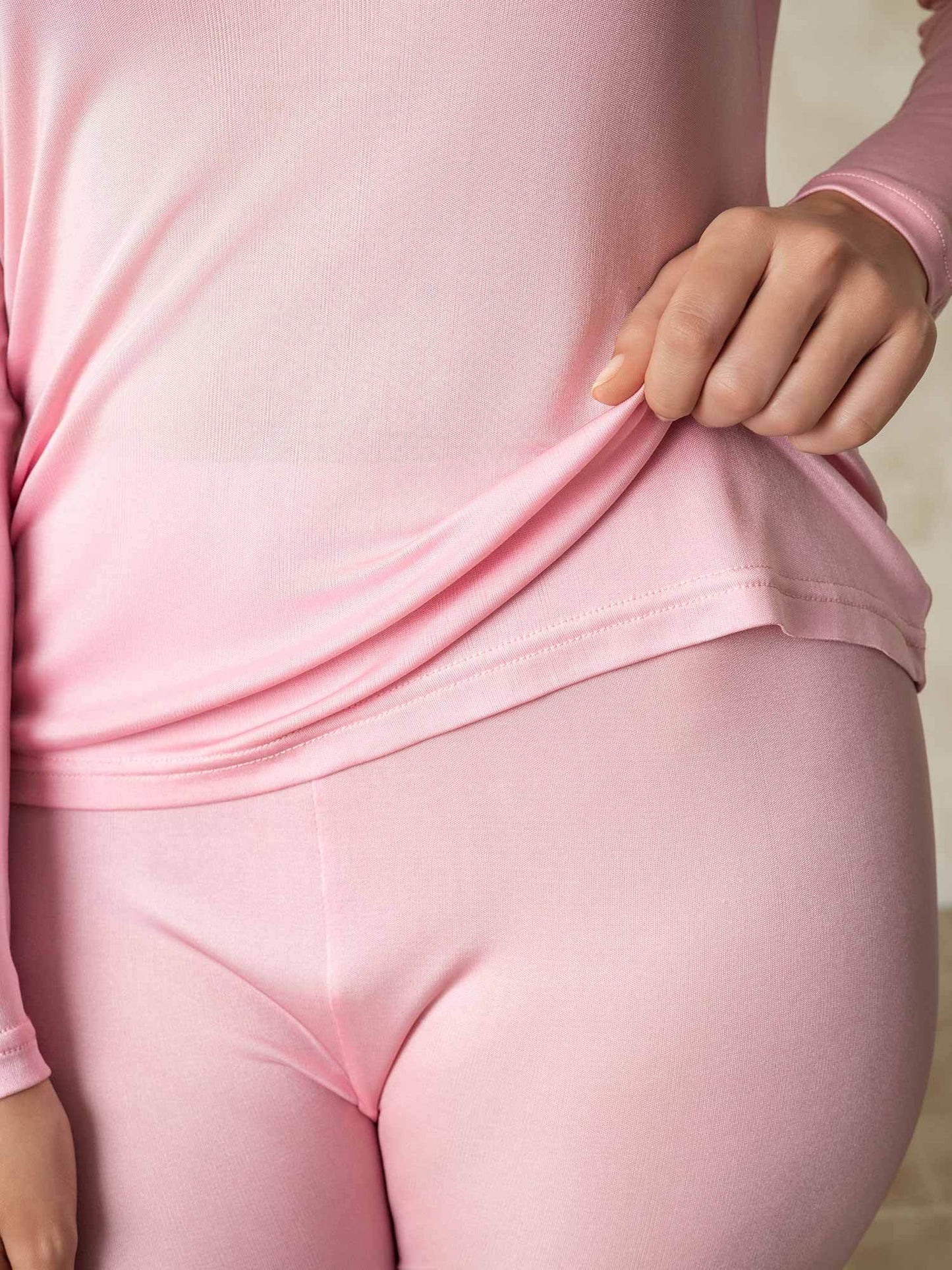 Damenunterwäsche aus Seide – Langarm-Unterhemd