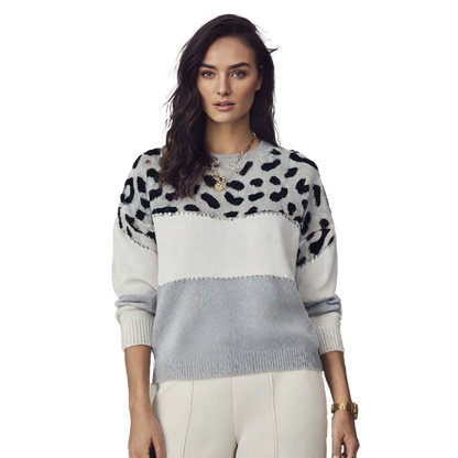 Edith | Elegant genser med leopardmønster