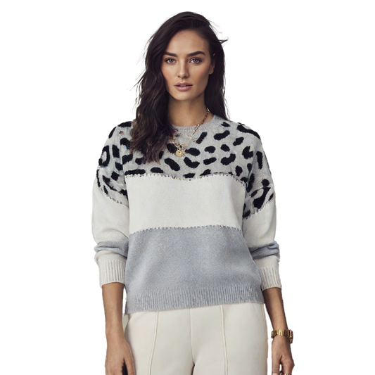 Edith | Elegant genser med leopardmønster