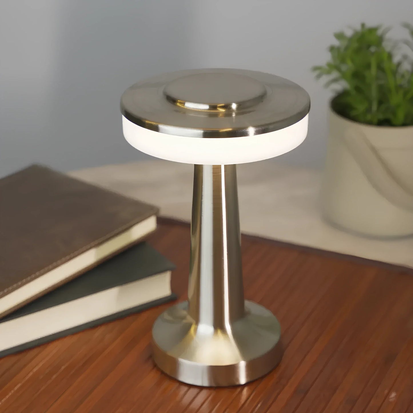 Retro Tafellamp met Staafvormige Voet