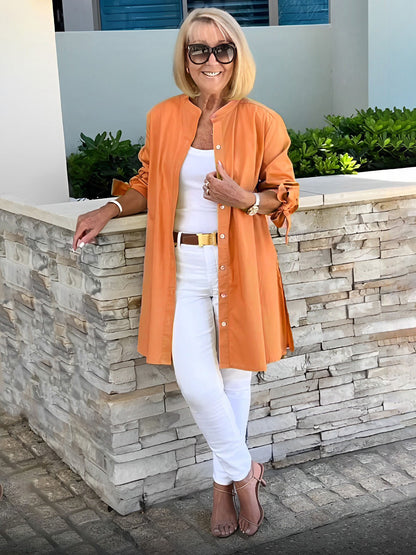 Lucia™ - Tuniek-shirt met knoopsluiting