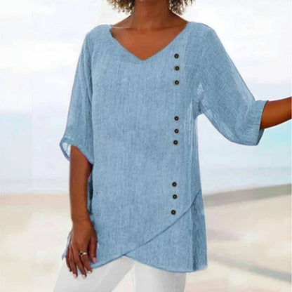 Blouse Irrégulière Décontractée