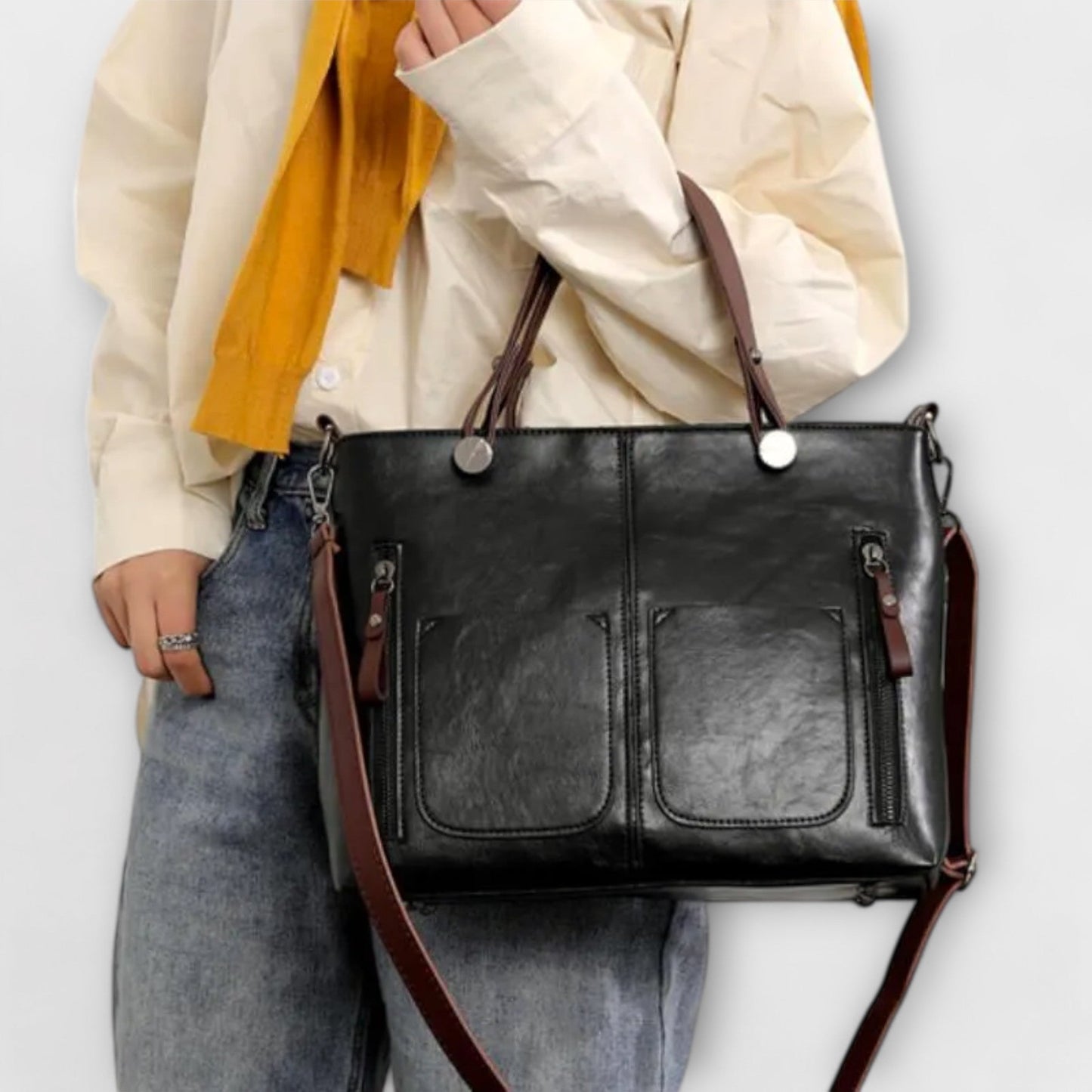 Lora - Elegante leren handtas