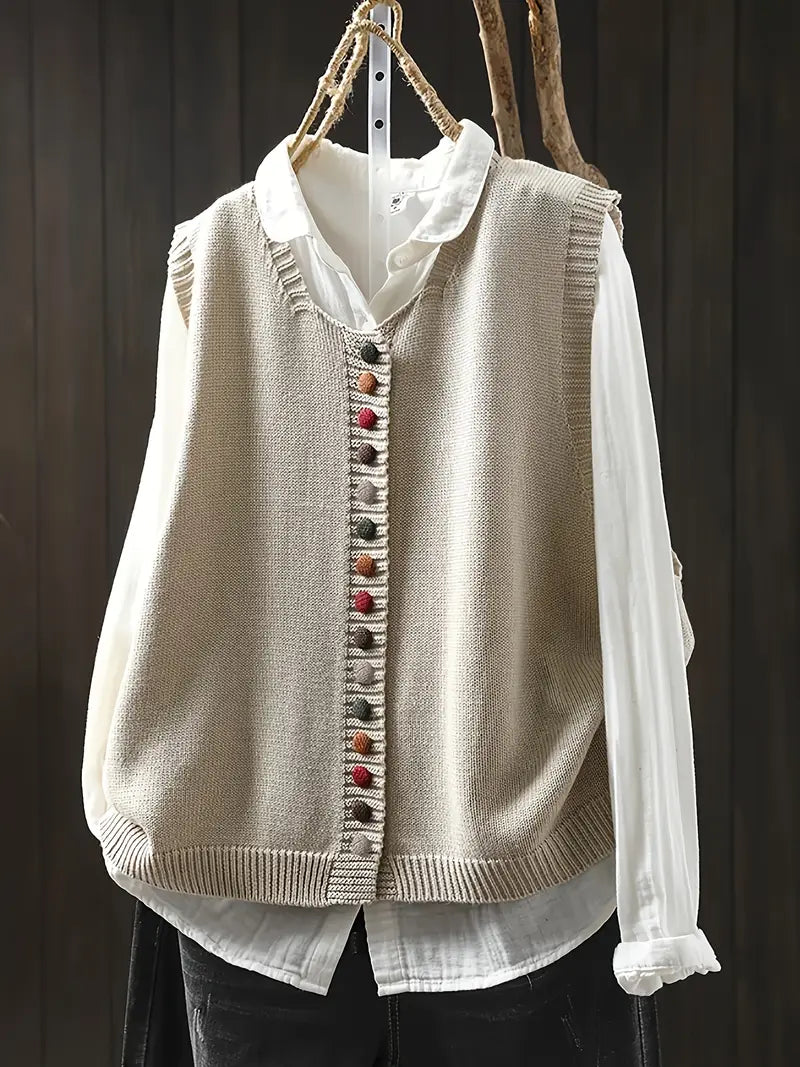 Ditte | Stijlvol casual gebreid vest