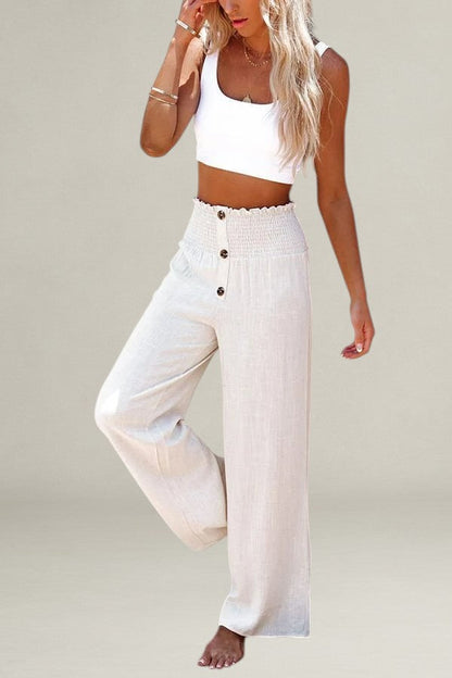 Monelle™ | Loose-Fit Broek Met Hoge Taille