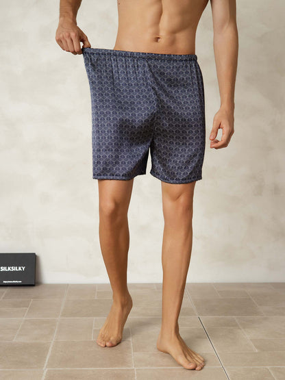 Shorts De Salon En Soie Confortable Pour Homme