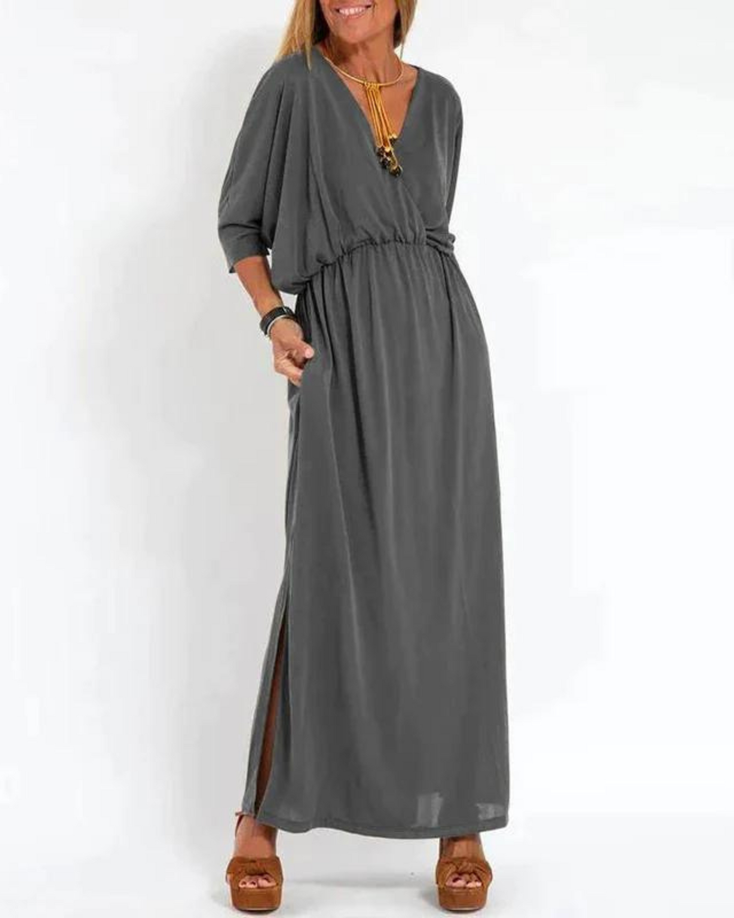 Leni™ – Vintage-geïnspireerde luchtige maxi-jurk