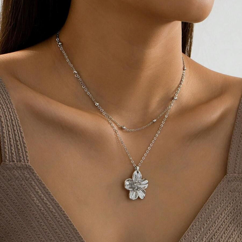 Collier Pendentif Fleur