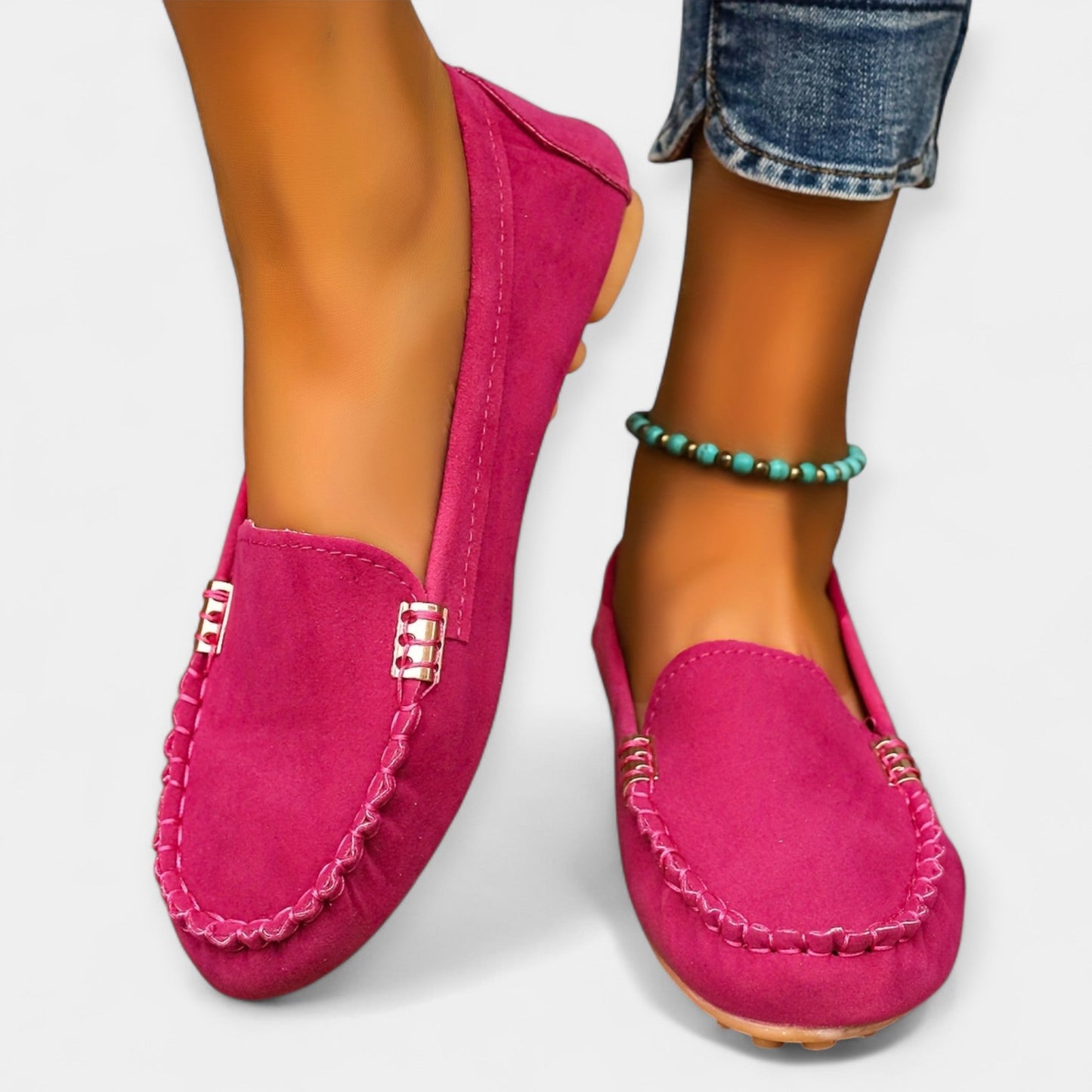 Loafers met metalen detail