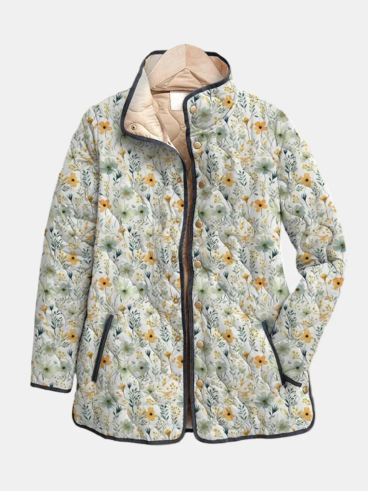Nola | Prachtig gewatteerd jasje met bloemenprint