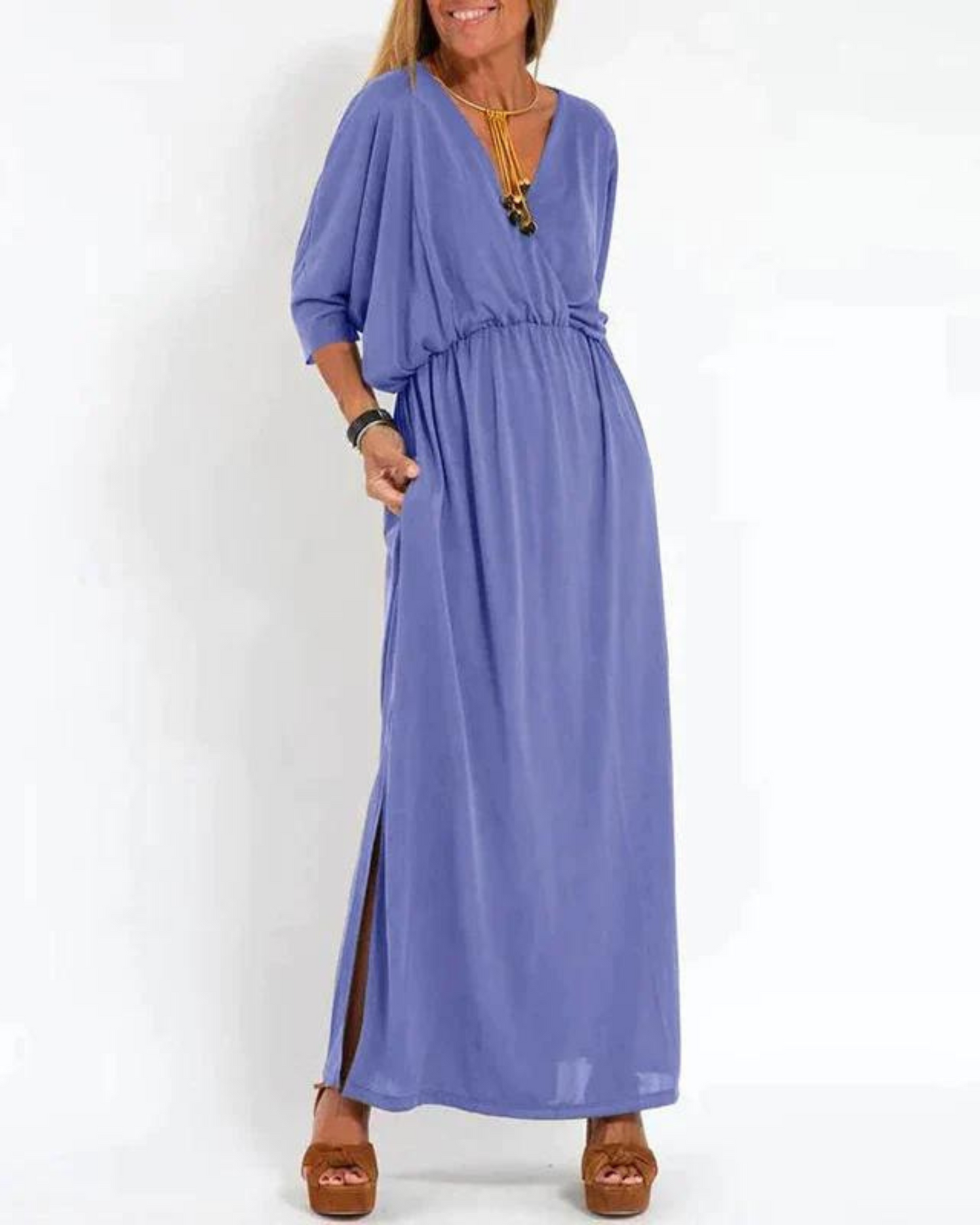 Leni™ – Vintage-geïnspireerde luchtige maxi-jurk