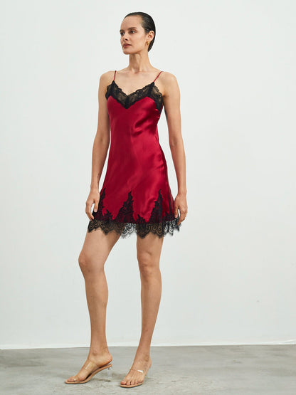 Robe de Nuit en Dentelle de Soie Pure
