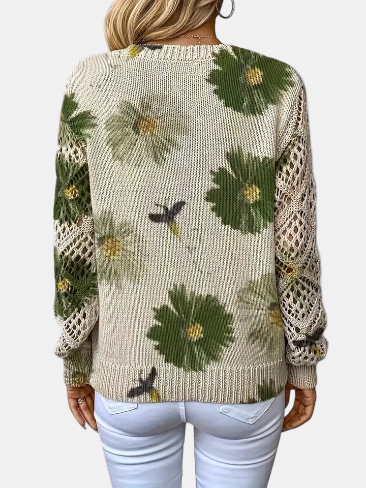 Elara™ | Cardigan mit floraler Eleganz