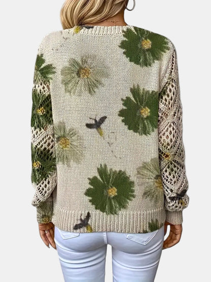 Elara™ | Cardigan mit floraler Eleganz