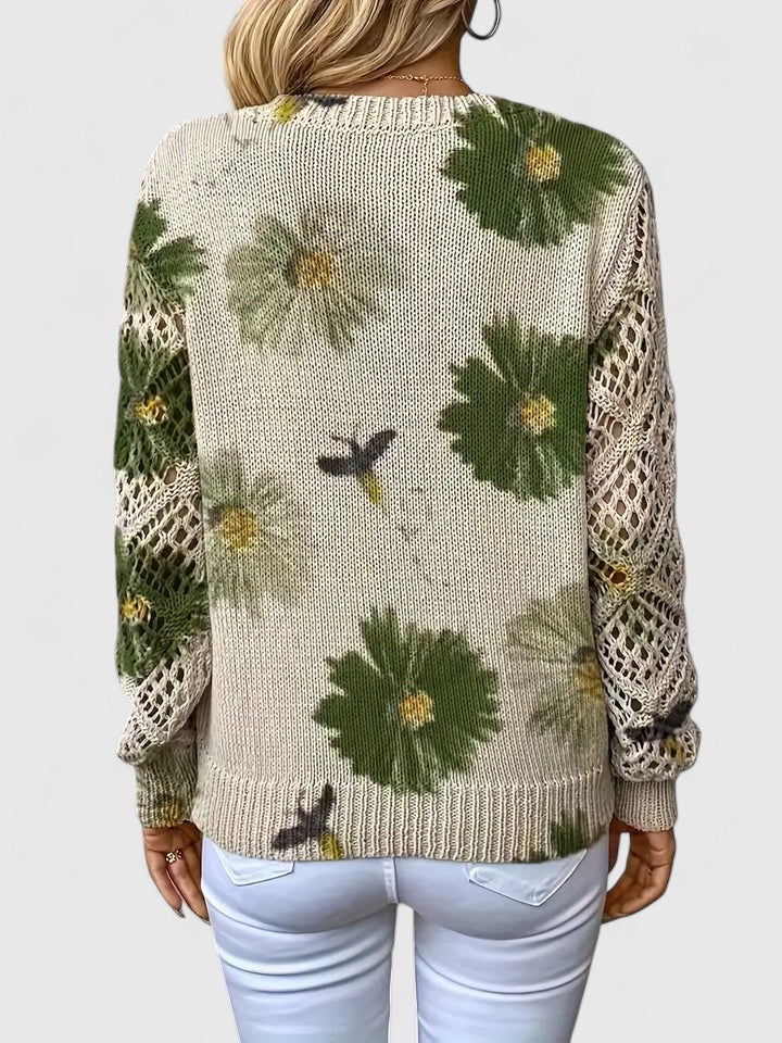 Sadie™ - Elegante bloemenprint trui